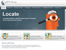 Tablet Screenshot of bpsgroup.com